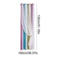 thumbnail image 3 of FcBaudy Home Decor, Room Decor, Gradient Striped Double-layer Shade Curtains Dreamy Star Shade Curtains Multi-color Curtains Suitable For Bedroom And Living Room Decoration Polyester curtains, 3 of 6
