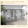 thumbnail image 4 of PawHut Grand Catio Extérieur avec Condos pour Chats, Plateformes, Échelles, Gris, 4 of 10