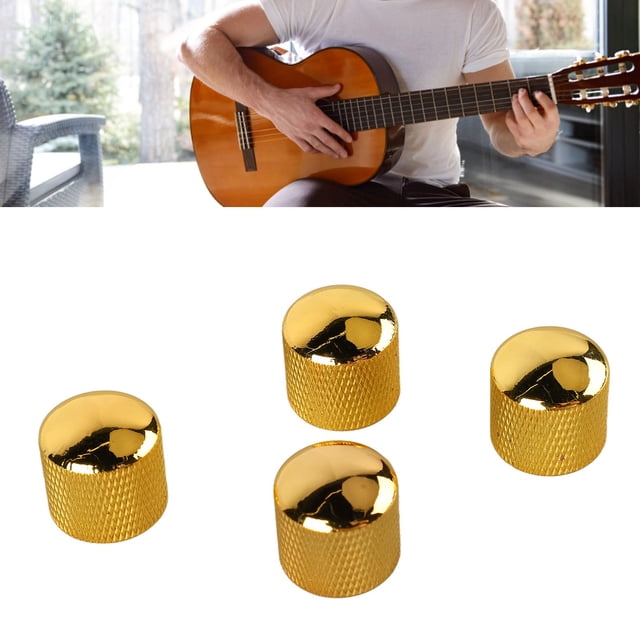 4PCS Guitar Knobs Metal Guitar Potentiometer Volume Tone Control Knob For Electric Guitar Bass Accessories