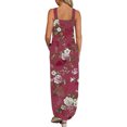 thumbnail image 3 of Robes d'Invités de Mariage for Femmes Courtes Femmes Conception Summer Robe Décontractée Progressive Cou Suspendu Sans Manches V-Cou Robe Longue Midi Robes Invité de Mariage Femmes for sur Clearance, 3 of 5