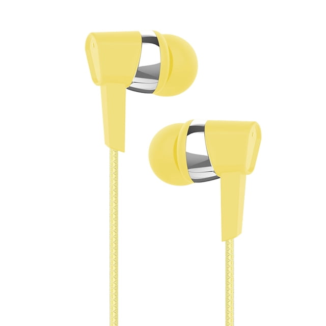 In-Ear Headphones with Mic 3.5mm Wired Stereo Bass for iOS Android Phones Laptops Gaming and Sports