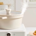 thumbnail image 4 of TIMIFIS Interior Decorations, Home Decor Style Enameled Pot Household Cooking Saucepan Casserole Ceramic Pot Pot Pot Soup Pot Non-Stick Induction Cooker Soup Pot, 4 of 5