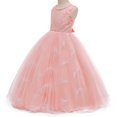 thumbnail image 4 of KAWELL Robe Princesse Lilas pour Fille, Robe de Bal en Tulle Brodé pour Enfants, 4 of 4
