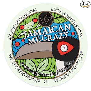 Wolfgang Puck Coffee, Keurig KCups for Keurig Brewers,  Jamaican Me Crazy, 96 Count (Pack of 4)