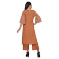 thumbnail image 4 of Moomaya Ensemble Kurta Palazzo Maxi pour Femmes Imprimé 2 Pcs Robe Tenue Tenue Ethnique, 4 of 5