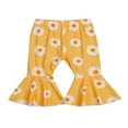 thumbnail image 1 of Toddler Baby Girl Bell Bottom Flared Pants Daisy Ruffle Pants Leggings Trousers, 1 of 6
