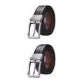 thumbnail image 1 of Wisewang Ceinture Décontractée pour Homme avec Boucle Réversible Style Durable et Soigné Ceinture en Peau de Vache Ceinture Réversible Complets Original 105cm 2Ensemble, 1 of 6