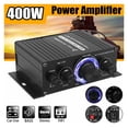 thumbnail image 2 of AK380/AK370/AK170 400W*2 2 Channel Bluetooth HiFi Power Amplifier Home Car Audio Class D Remote Control FM Radio AUX USB/SD ,Efficient Heatsink, 2 of 7