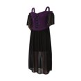 thumbnail image 2 of goowrom Robe d'Halloween pour Femme, une-Pièce à Encolure Bateau et Épaules Dénudées, 2 of 8