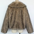 thumbnail image 5 of Tranfacy Manteaux d'Hiver pour Femmes, Manteaux en Molleton pour Femmes, Manteaux Chauds en Molleton pour Dames avec Col Rabattu pour Vêtements d'Extérieur d'Hiver Unis, 5 of 5