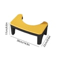 thumbnail image 3 of Yellow Toilet Step Stool Squatting Potty Step Stool For Bathroom Folding Design Non Slip Surface Stackable Storage 14.96X8.66X6.69 Inches 1.77Lb, 3 of 7
