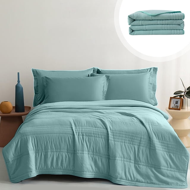 SROBPTY Summer Quilt, Solid Color Washable Conditioning Quilt Summer Cool Quilt Thin Quilt Fiber Quilt
