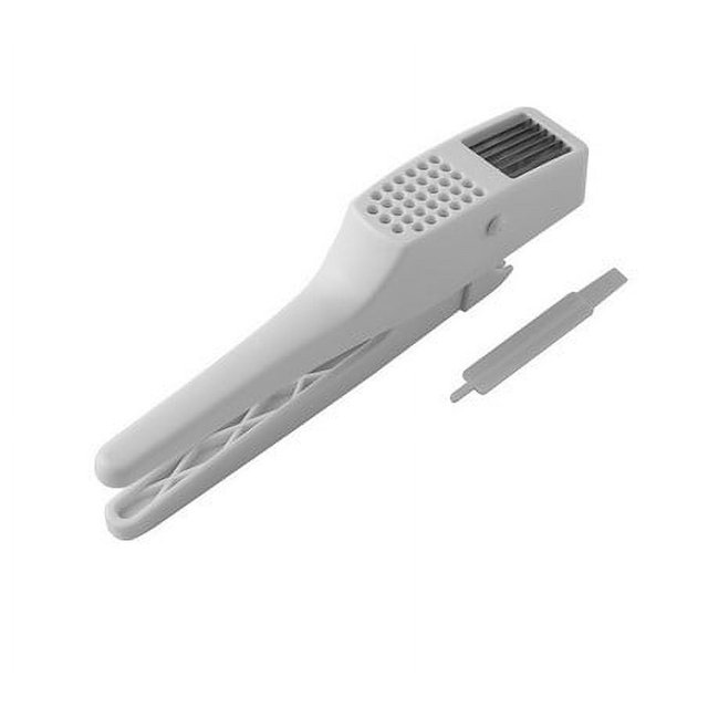 Oleegame 1PC Household Garlic Puree Small Garlic Rammer Manual Inverted Clip Squeezing Garlic Artifact Household Garlic Paste Garlic Press Garlic Kitchen White