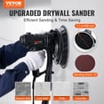 thumbnail image 2 of VEVOR Drywall Sander, 800W Electric Sander with 12 Sanding Discs, Variable Speed 1200-2300 RPM Wall Sander with Automatic Vacuum Dust Collection System, 2 of 9