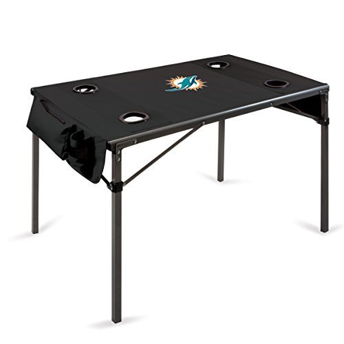 Table de Voyage-Noir (Miami Dauphins) Impression Numérique