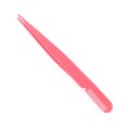 thumbnail image 1 of Unique Bargains 1 Pce Pincettes d'Extension de Cils Pointus pour Femmes pour Salon de Beauté Rose Rouge Acier Inoxydable, 1 of 3
