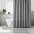 thumbnail image 3 of Bathroom Fabric Shower Curtain Liner with Machine Washable Polyester Material Hotel Quality Reinforced Hook Design Durable Privacy Shield Easy Care Bathroom Accessory, 3 of 4
