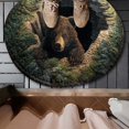 thumbnail image 3 of ERK 1Pcs Tapis Rond Animal 3D Grand Tapis de Salon Antitache Lavable Tapis de Sol Doux pour Sofa, 3 of 4
