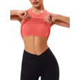 thumbnail image 4 of Charmo Ribbed Seamless Tank Top for Womens High Neck Tops Built in Bra, 4 of 6
