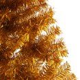 thumbnail image 5 of vidaXL Artificial Half Christmas Tree with Stand Gold 240 cm PET, 5 of 5