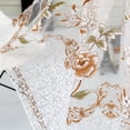 thumbnail image 3 of Elegant Voile Sheer Window Curtain with Peony Design for Home, 3 of 7