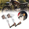 thumbnail image 1 of Wchiuoe Akozon 2pcs Turn Signal Lamp Brake Light Vintage Grille Universal For Motorcycle Modification, 1 of 8