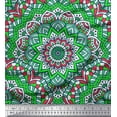 thumbnail image 1 of Soimoi Polyester Crepe Fabric Mandala Kaleidoscope Decor Fabric Printed Yard 42 Inch Wide, 1 of 3