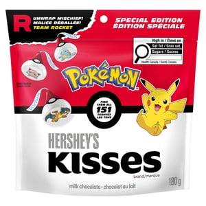 Hershey's Kisses Milk Chocolate Pokémon 180g, 21pk