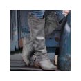 thumbnail image 3 of Woobling Ladies Comfort Pull On Shoe Walking Retro Western Cowgirl Non Slip Riding Boots Gray 7.5, 3 of 3
