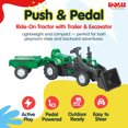 thumbnail image 2 of DOLU Pedal Ride On Tractor with Full Ranchero Trailer, Kids Toy Vehicle with Front Loader, 2 of 10
