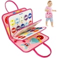 thumbnail image 3 of Busy Board with Handle Early Learning Montessori Board Toy Portable Colorful Sensory Activity Board for Toddlers Preschool Multifunctional Sensory Board Toy for Travel Kids, 3 of 6