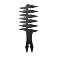 thumbnail image 2 of Men's Head Comb Wide Tooth Fork Comb Barber for Slicked Back Hairstyle Black, 2 of 8