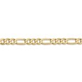 thumbnail image 3 of 14k Yellow Gold 24 Inch 5.25mm Figaro Chain Necklace Pendant Charm Flat, 3 of 9