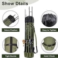 thumbnail image 4 of LSLJS Fishing Rod Carrier Fishing Reel Organizer Pole Storage Bag- Holds 5 Poles Travel Case Lightweight Tackle Box Multifunctional Stand Fishing Bags LaCapacity Fish, 4 of 9