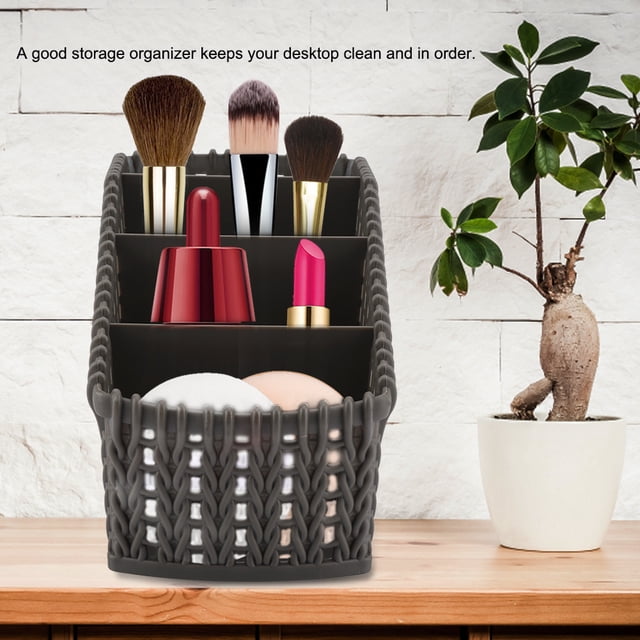 Boîte De Rangement Portable, Boîte De Rangement Pour Cosmétiques, Rotin PP Durable Pour Dortoir Pour La Maison
