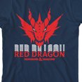 thumbnail image 2 of Dungeons & Dragons T-Shirt pour Garçon à Col Rond, Manches Courtes, Bleu Marine, Dragon Rouge - Grand, 2 of 4