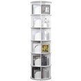thumbnail image 1 of IAJXWI Rotating Bookcase, 360° Revolving Display Rack with 24 Shelves, 1 of 7