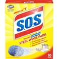 thumbnail image 1 of S.O.S Steel Wool Soap Pads, 10 Count, 1 of 5