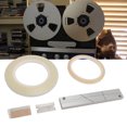 thumbnail image 1 of Tape Splicing Block Kit, Splicing Tape 1/4 10 Inch Open Reel Tape Media Adjustable Length with Media Blade for Reel To Reel Tape Recorder, 1 of 7