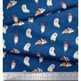 thumbnail image 2 of Soimoi Modal Satin Fabric Ghost Halloween Printed Craft Fabric by The Yard 42 Inch Wide, 2 of 3