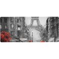 thumbnail image 1 of Eiffel Tower Paris Street Large Gaming Mouse Pad Big Mousepad & Keyboard Mat NonSlip Rubber Base for Computer Laptop Ideal for Home & Office Use 31.5 x 11.8 inch, 1 of 6