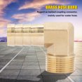 thumbnail image 4 of Brass Pipe Fitting, Convenient To Replace Easy To Use Brass Hose Barb, Simple To Install Wear Resistance Outdoor For Water Hose, 4 of 8