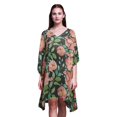 thumbnail image 1 of Bimba Aquarelle Femme Courte Plage Kaftan Tenue de Plage Paréo de Bikini Robe Midi-P-L, 1 of 5