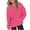 Hot Pink, variant on VINUSLI Clean Girl Hoodie Pullover Solid Fall Fashion Warm Hoodies Lightweight Long Sleeve Sweatshirt with Pocket Pink,11 Years
