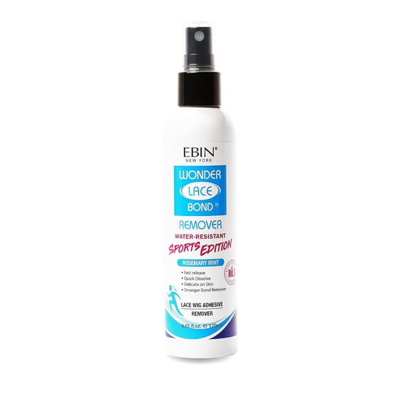 Wig Adhesive Remover Spray - Sports 4.05oz/ 120ml | Wig Glue Remover Fast Removes Double Sided Hair Extensions Tape Adhesive| Gentle on Skin | Mist Pump & Nozzle Cap Fast & Safe Remover