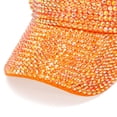 thumbnail image 4 of Fgnfyis Bling Rhinestones Sport Hats Adjustable Summer Cap Visor Caps Unisex Golf Hat Orange, 4 of 6