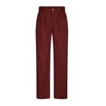 thumbnail image 5 of cllios Cotton Linen Pants for Men Pleated Front Trouser Straight Leg Suit Trousers Solid Color Office Trouser Lightweight Linen Pant, 5 of 5