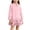 Rose, variante sur Tauxra Robe à Manches Longues pour Femmes, Couleur Unie, Col à Revers, Boutons, Jupe Décontractée Confortable à Manches Longues pour Usage Quotidien et Fête