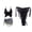 Black, variant on Belly Dance Costume Women Butterfly Top Tassel Waist Belt Hip Scarf Practice Wear Gypsy Dancer Outfit Suit Sets 3pcs