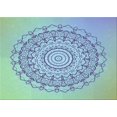 thumbnail image 1 of Ahgly Company Machine Washable Indoor Rectangle Transitional Steel Blue Area Rugs, 2' x 5', 1 of 7